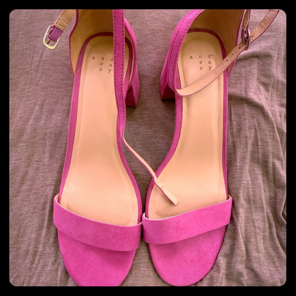 A New Day pink strappy heels